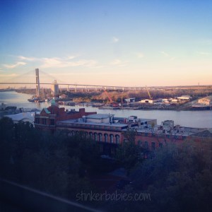 sunset bridge view from savannah hotel - blog